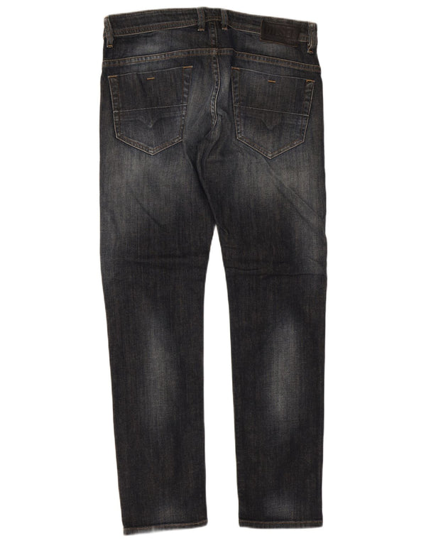 Diesel Mens Thommer Slim Jeans W32 L32 Azul Marinho Algodão