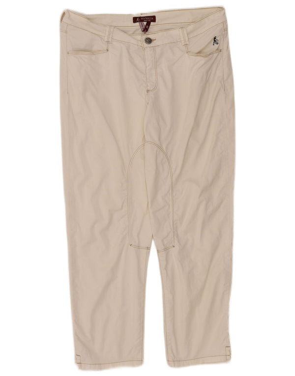 Calça cropped feminina SIVIGLIA W30 L25 algodão branco