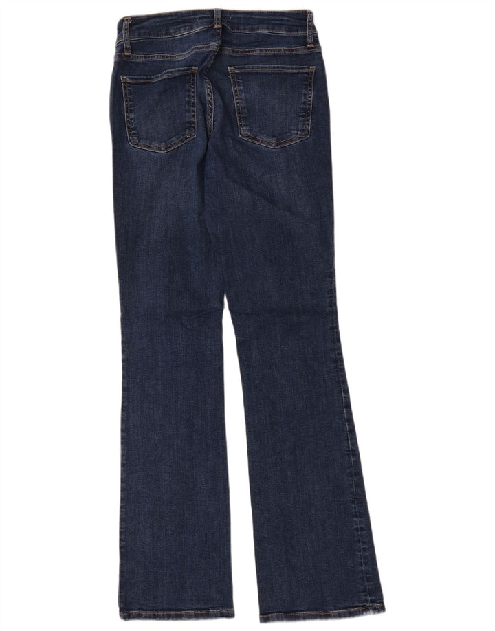 Zara Jeans Bootcut Feminino EU 38 Pequeno W28 L32 Azul Marinho Algodão