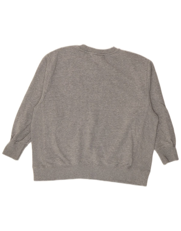 Zara Womens Harvard Graphic Oversized Moletom Jumper Reino Unido 10 Pequeno Cinza