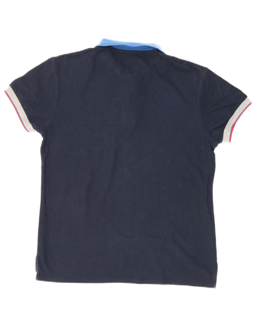 Polo Bugatti Meninos 13-14 Anos Azul Marinho Algodão