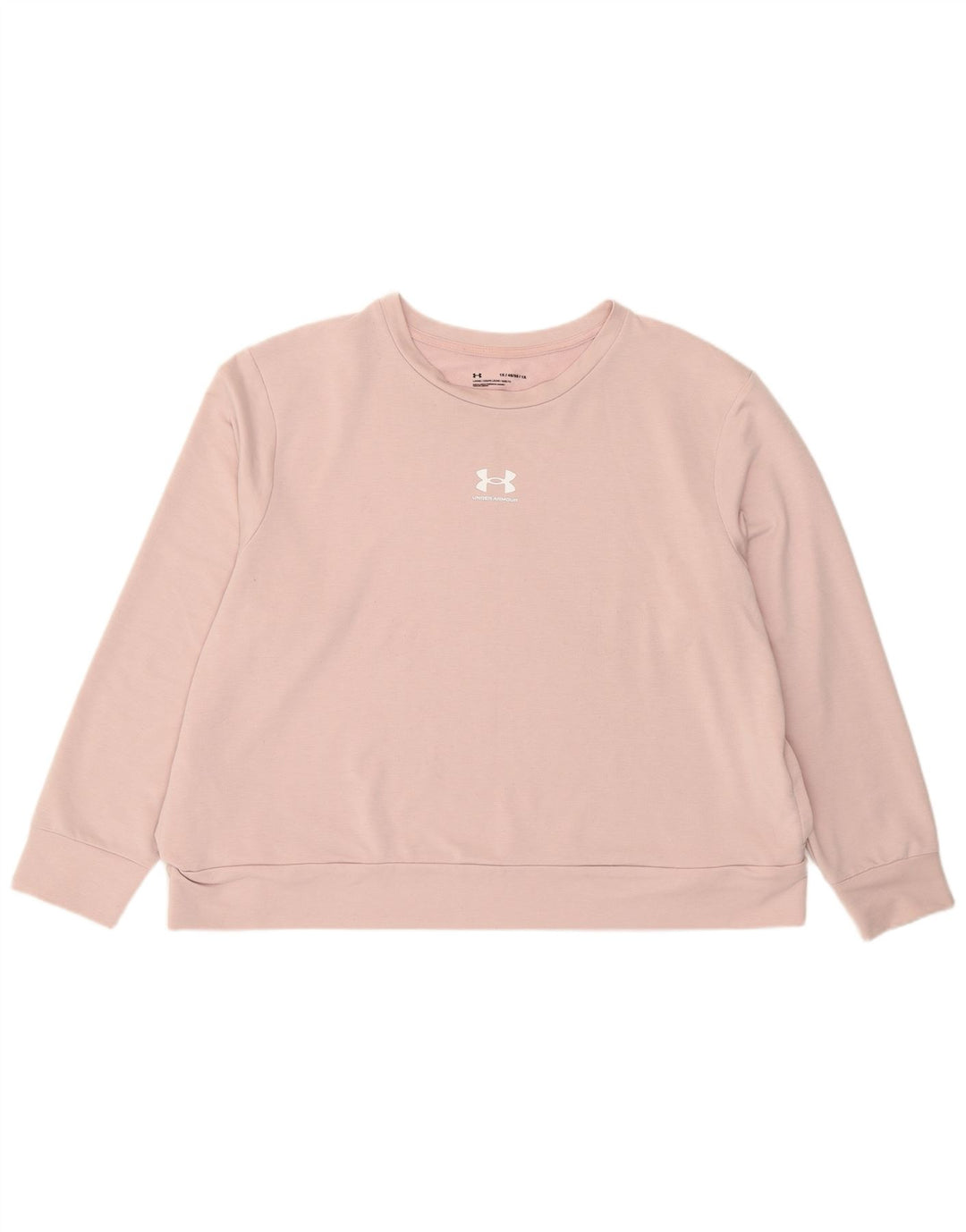 Under Armour feminino gráfico oversized moletom jumper UK 18 XL rosa