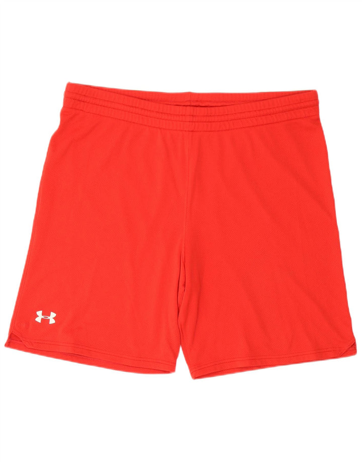Shorts esportivos masculinos UNDER ARMOUR grandes vermelhos