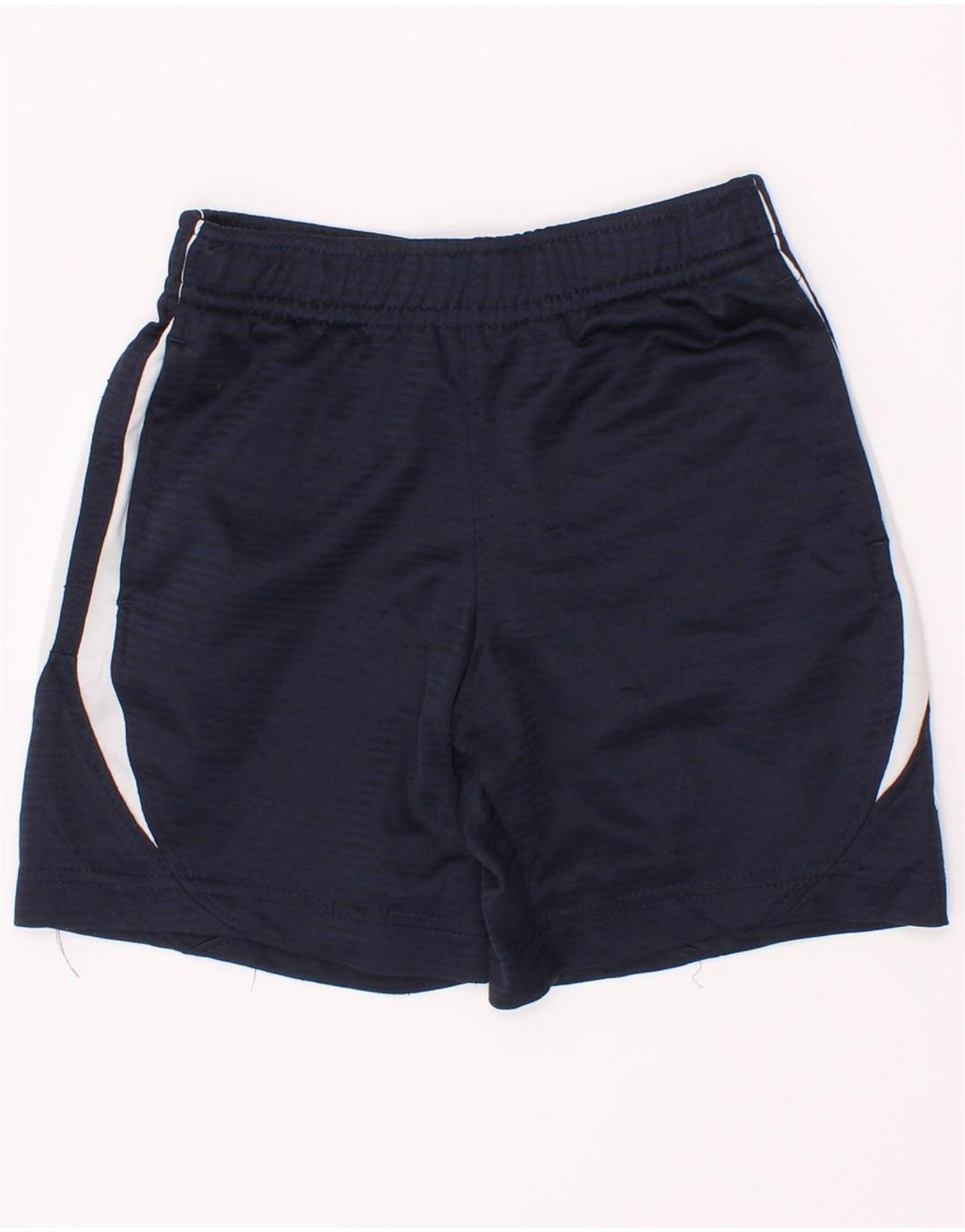 Shorts esportivos Nike Boys 3-4 anos azul marinho poliéster colorblock