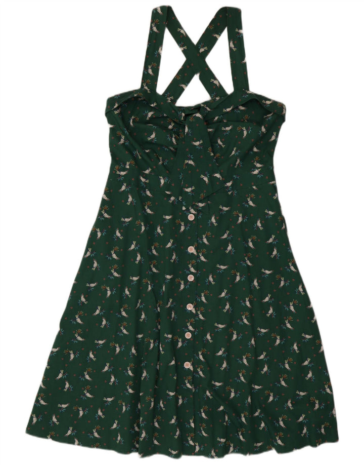 Vestido frente única feminino EDC IT 42 algodão floral verde médio
