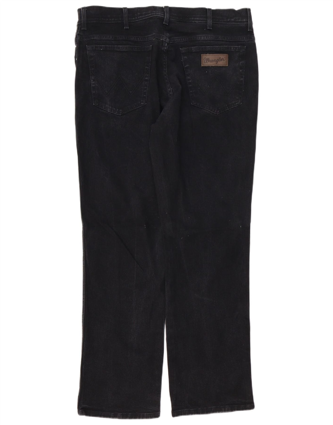 WRANGLER Masculino Texas Straight Jeans W38 L32 Algodão Preto