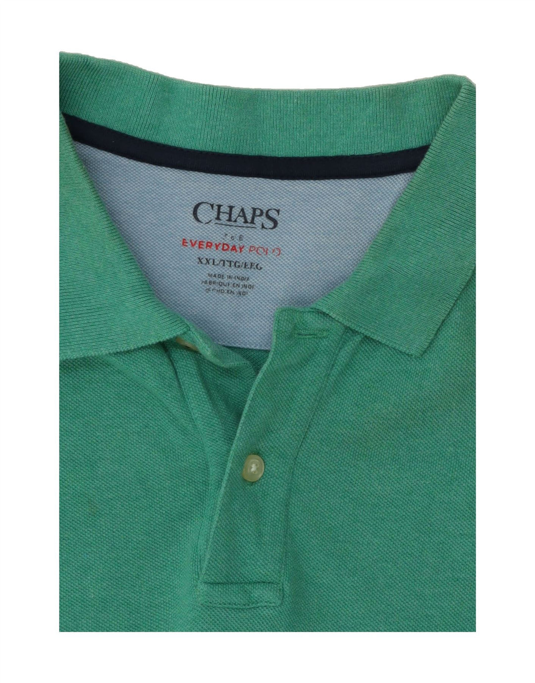 CHAPS Mens Polo Shirt 2XL Green Cotton Vintage Chaps and Second-Hand Chaps from Messina Hembry 