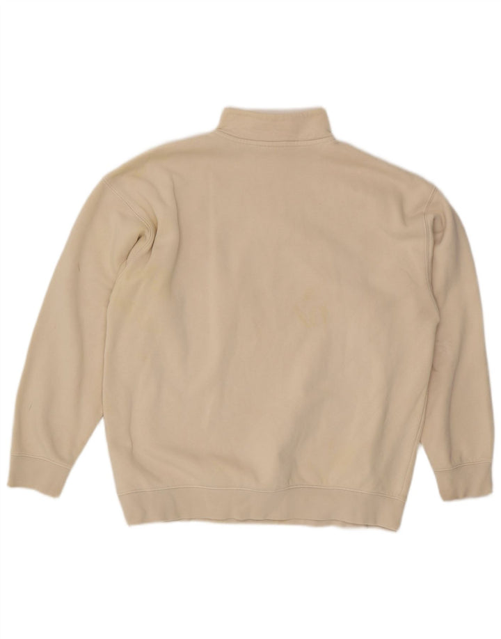 Adidas feminino oversized gráfico moletom jumper reino unido 12 médio bege