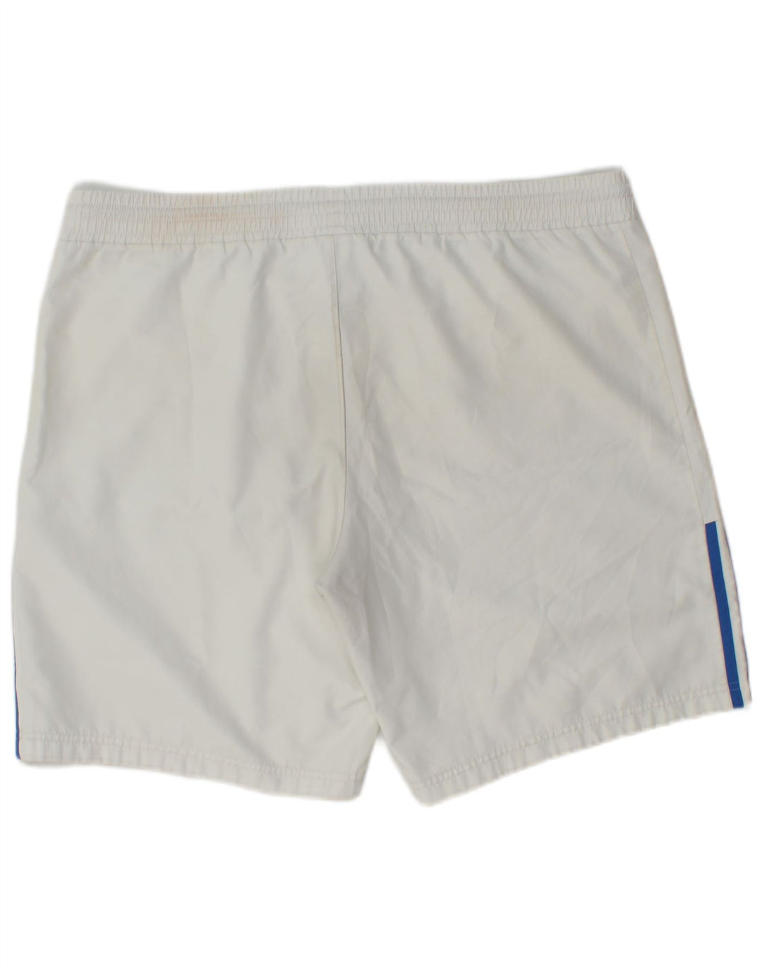 Shorts esportivos masculinos Adidas grande poliéster branco