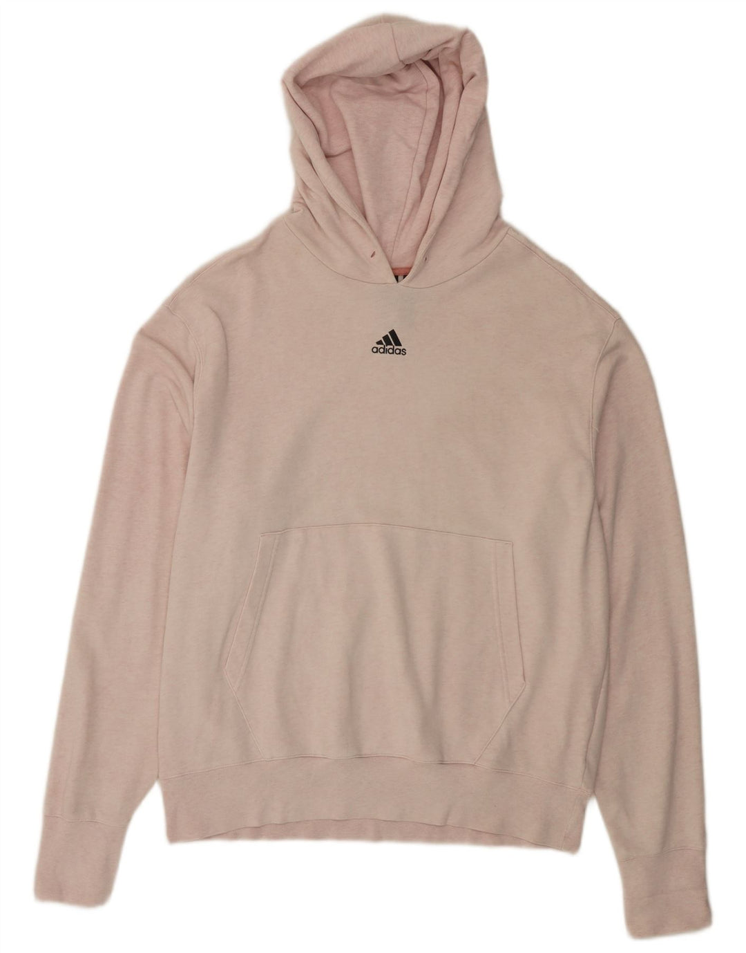 ADIDAS Mens Hoodie Jumper Grande Algodão Rosa