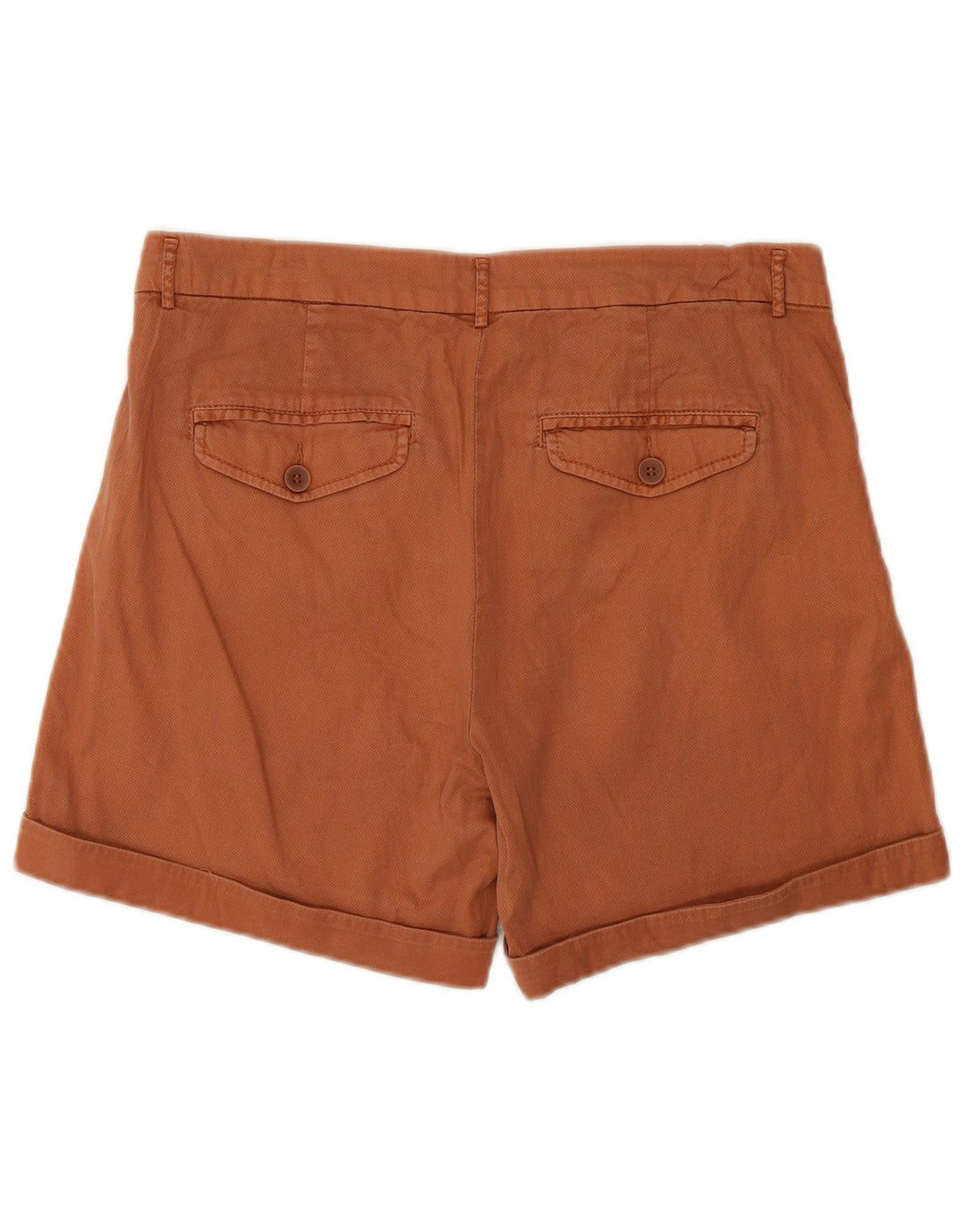 Shorts Chino Feminino Benetton UK 10 Pequeno W30 Algodão Marrom
