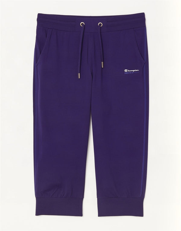 Calça capri feminina Champion Joggers UK 18 XL azul marinho algodão