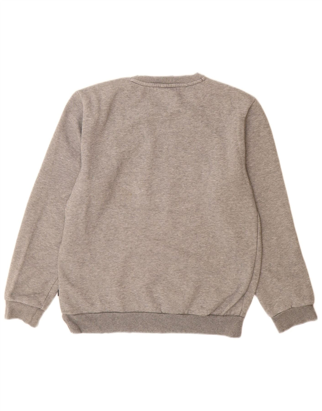 Puma moletom masculino gráfico jumper pequeno algodão manchado cinza