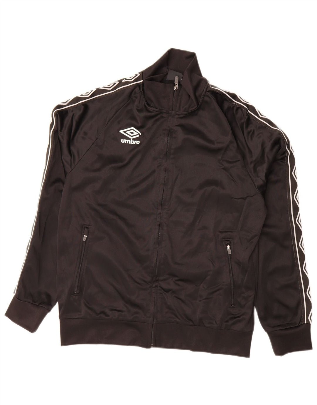 Umbro Mens Graphic Tracksuit Top Jaqueta Médio Poliéster Preto
