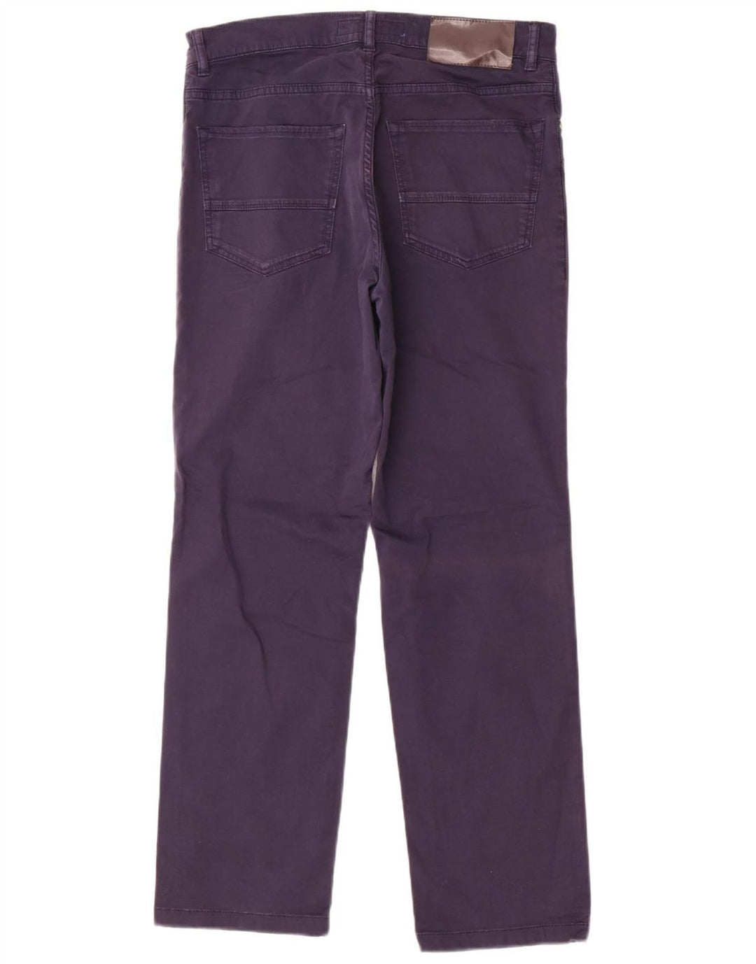 Calça feminina reta casual TRUSSARDI W29 L28 azul marinho