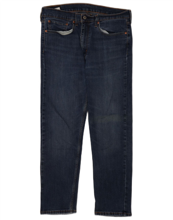 Levi's Masculino 502 Tapered Jeans W34 L30 Azul Algodão