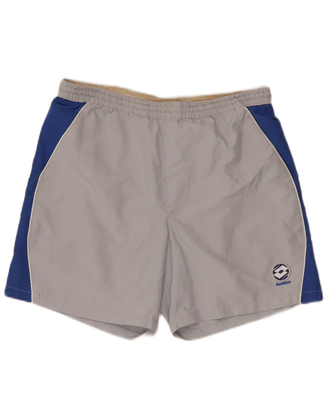 LOTTO Mens Sport Shorts UK 38/40 Poliéster Colourblock Cinza Médio