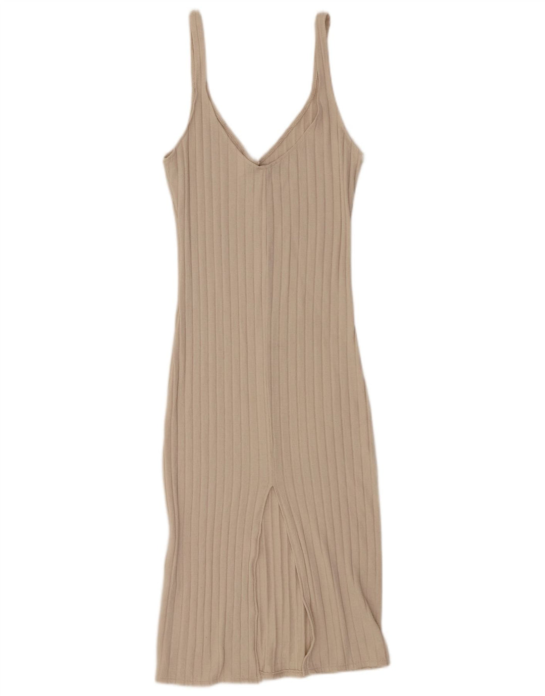 Vestido slip feminino Zara Reino Unido 10 pequeno bege viscose