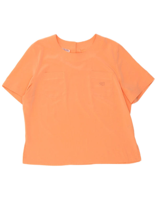 Blusa feminina Renato Balestra Top IT 50 XL Laranja Poliéster