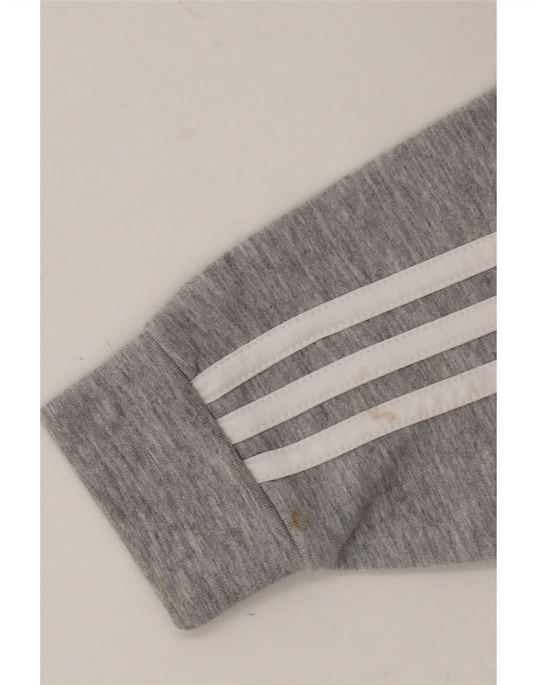 ADIDAS Boys Zip Hoodie Sweater 5-6 Years Grey Flecked Cotton Vintage Adidas and Second-Hand Adidas from Messina Hembry 