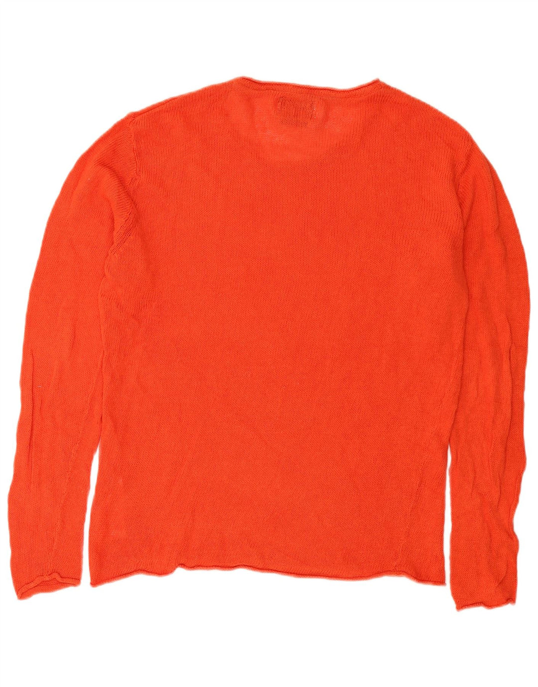Suéter masculino Jack & Jones com gola redonda e linho laranja grande
