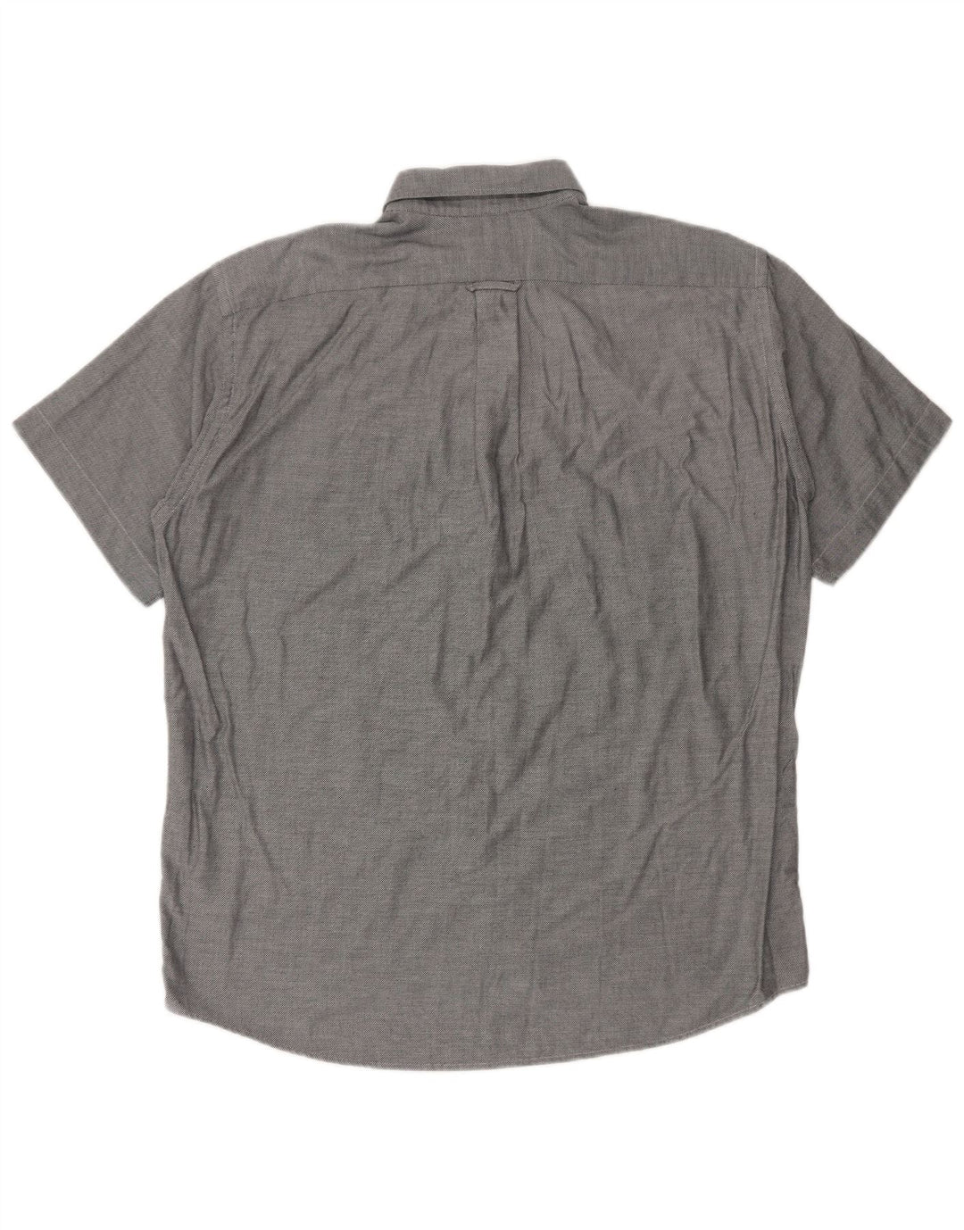 Lacoste Camisa masculina de manga curta tamanho 41 grande cinza manchado