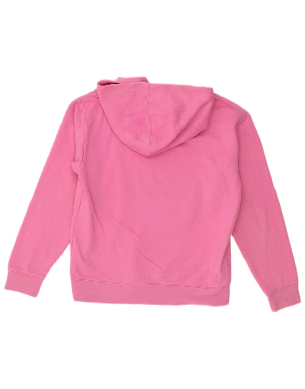 Jumper com capuz gráfico feminino Champion 13-14 anos XL algodão rosa