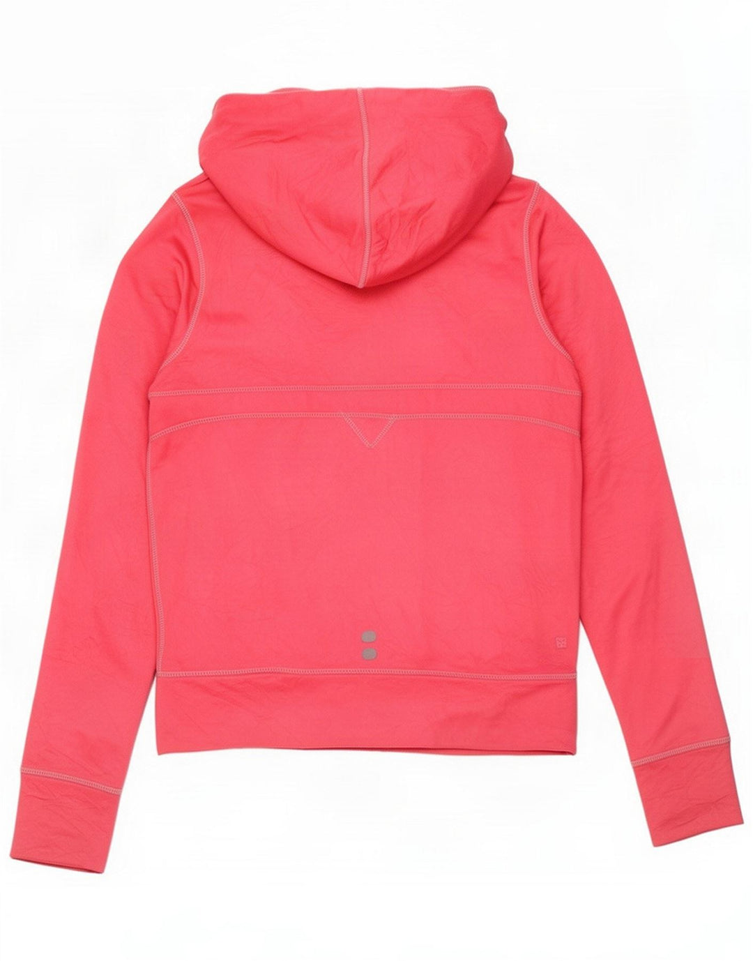 Suéter feminino com capuz e zíper da Nike Reino Unido 10/12 Poliéster rosa médio
