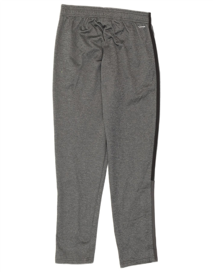 Calças de treino Adidas Boys Climawarm 11-12 anos cinza poliéster
