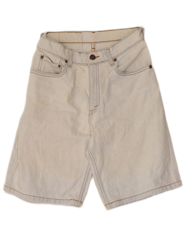 Shorts jeans feminino Levi's 550 US 5 pequeno W25 algodão azul