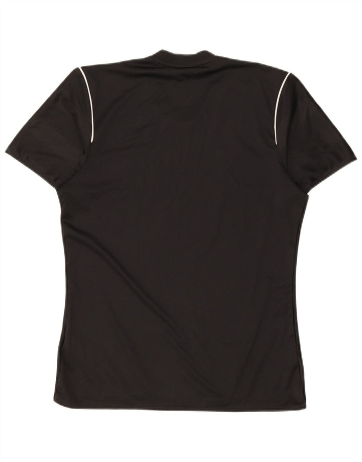 ADIDAS Mens Climalite Graphic T-Shirt Top Pequeno Poliéster Listrado Preto