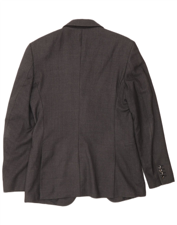 Jaqueta Blazer Masculina Reiss com 1 Botão Reino Unido 36 Pequena Cinza