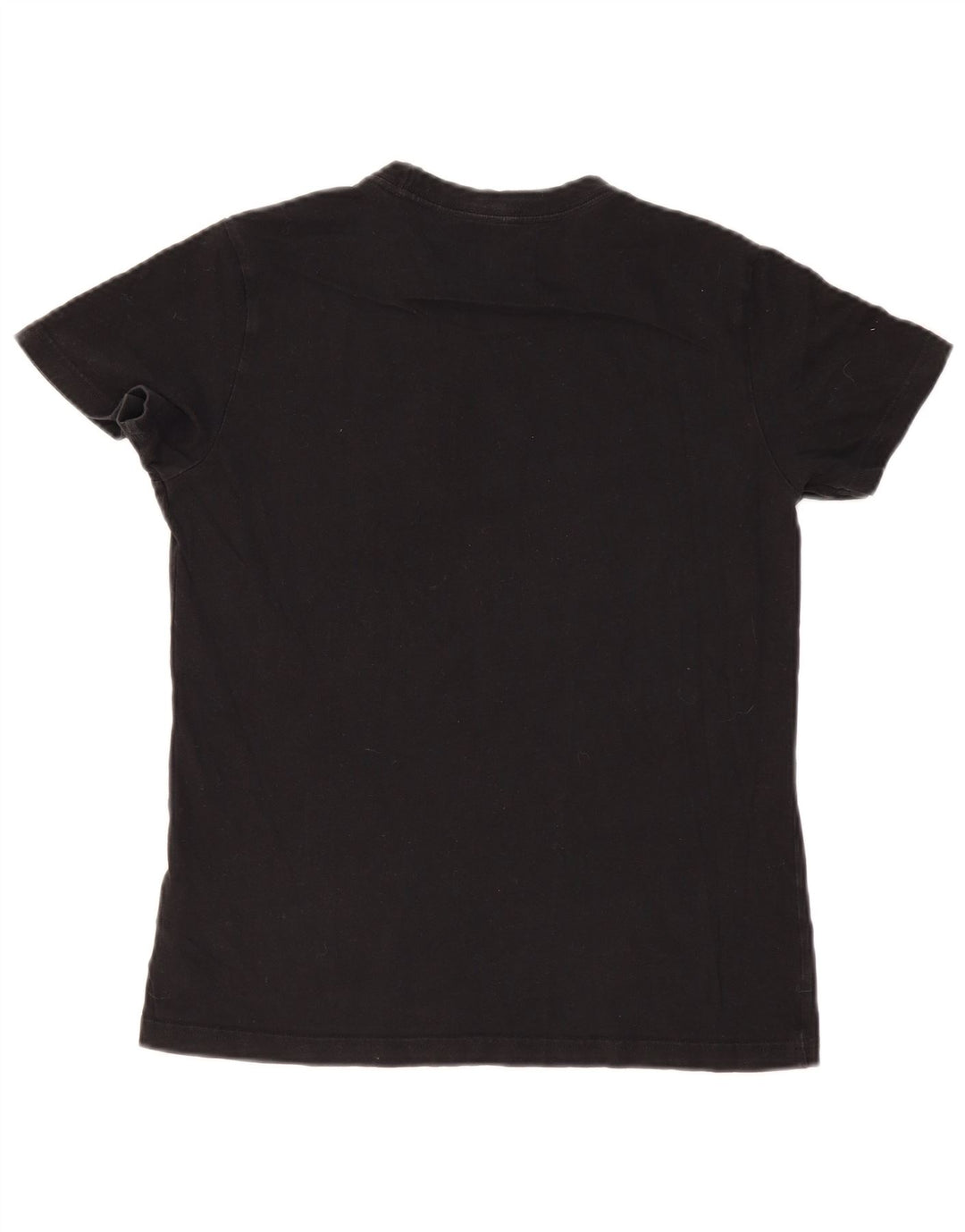 Camiseta feminina ADIDAS com estampa gráfica UK 12/14 médio algodão preto