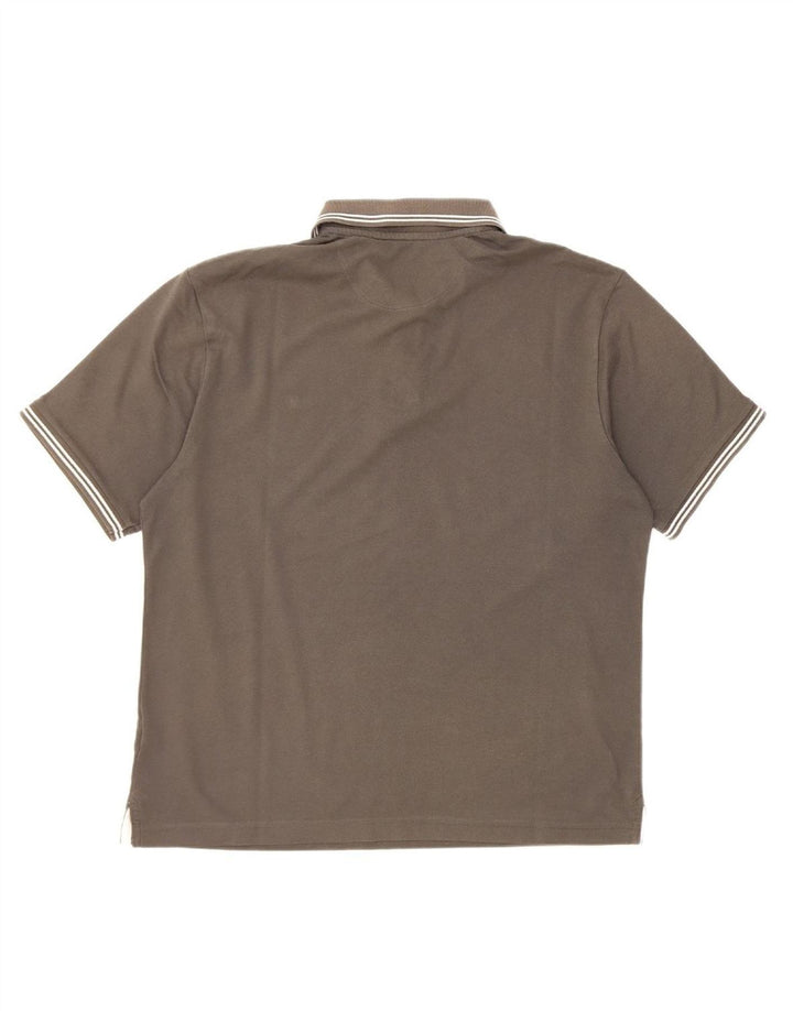 Camisa polo masculina CHAMPION grande algodão cinza