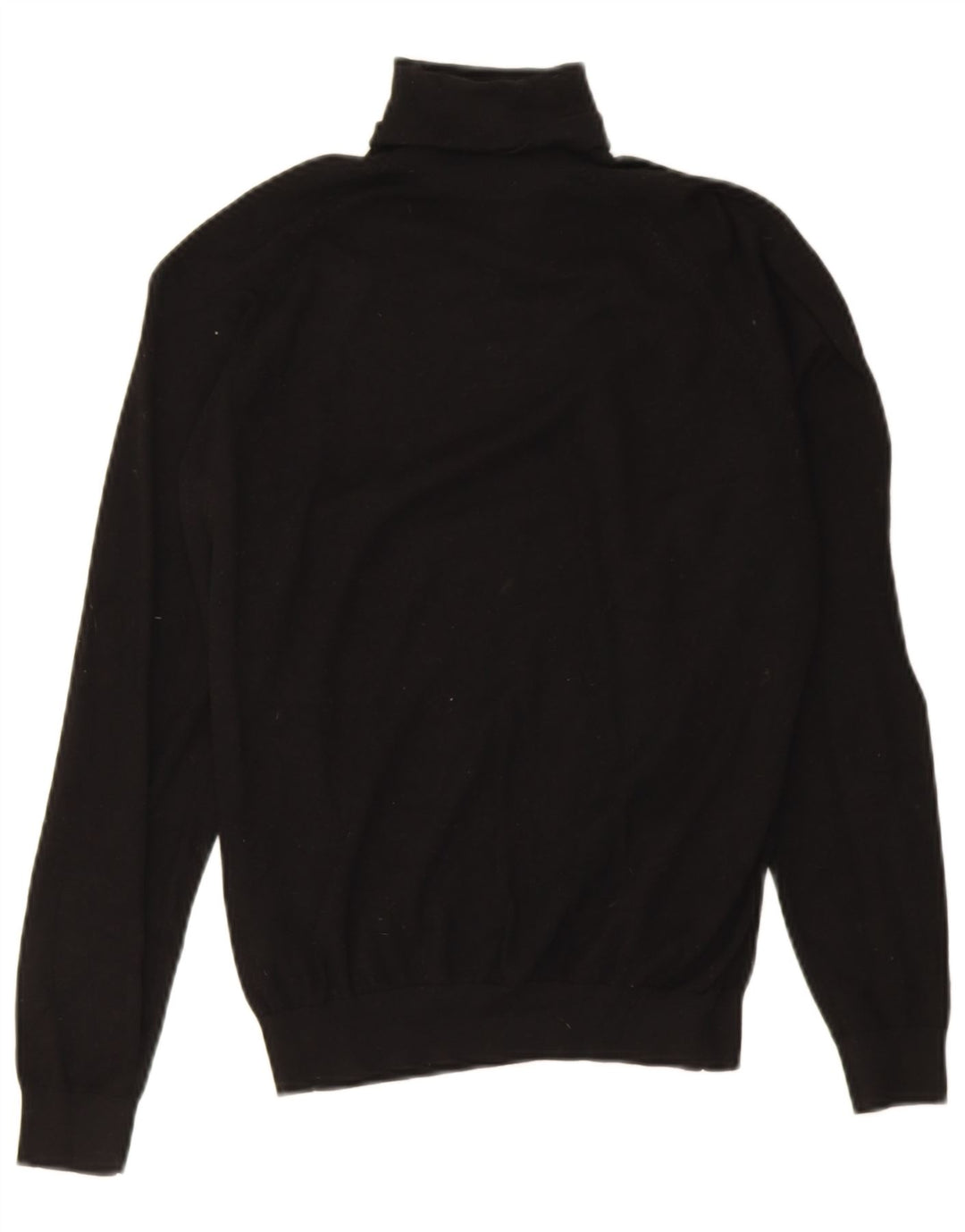 Zara Suéter feminino com gola redonda e gola redonda, preto pequeno, 10