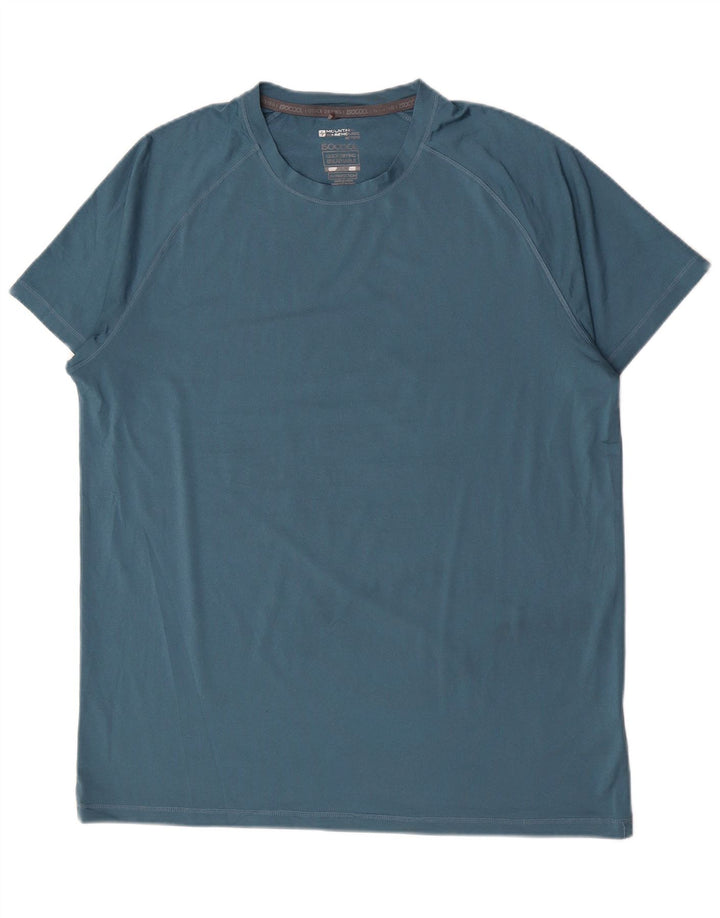 Camiseta masculina Mountain Warehouse Top XL poliéster azul