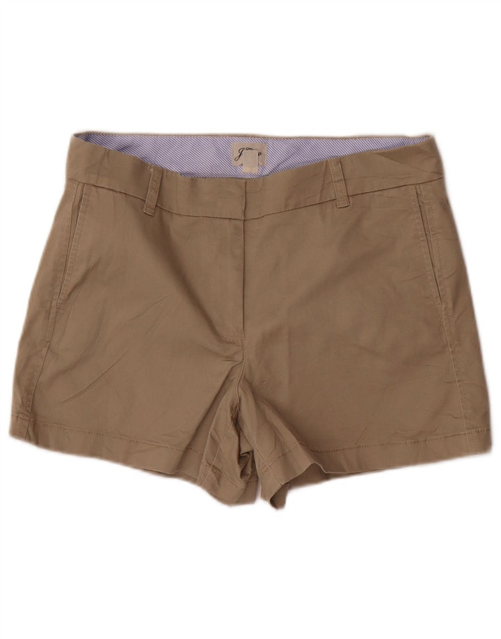 J. CREW Shorts Chino Feminino US 8 Grande W32 Algodão Bege