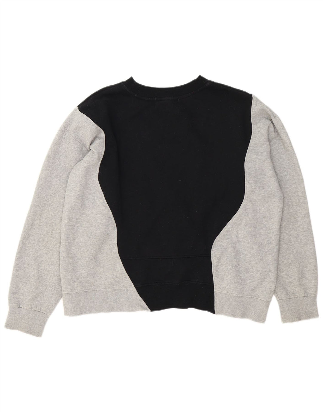 Nike feminino gráfico moletom jumper UK 14 médio preto colorblock