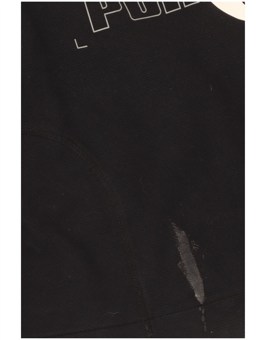 Puma feminino gráfico crop moletom jumper UK 14 médio preto