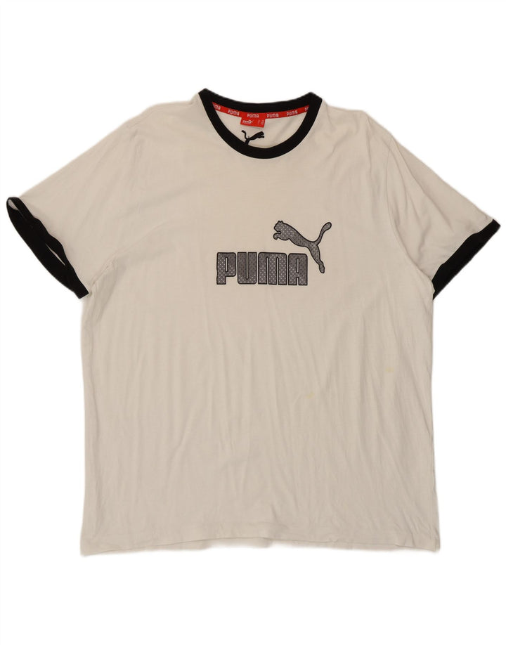 Camiseta gráfica masculina Puma Top 2XL branca