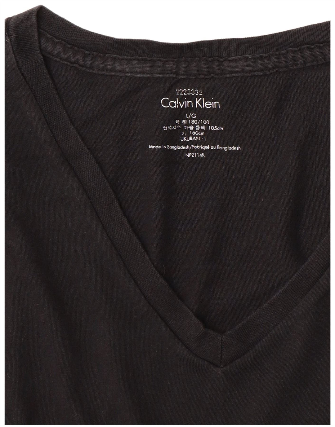 Camiseta masculina CALVIN KLEIN grande preta
