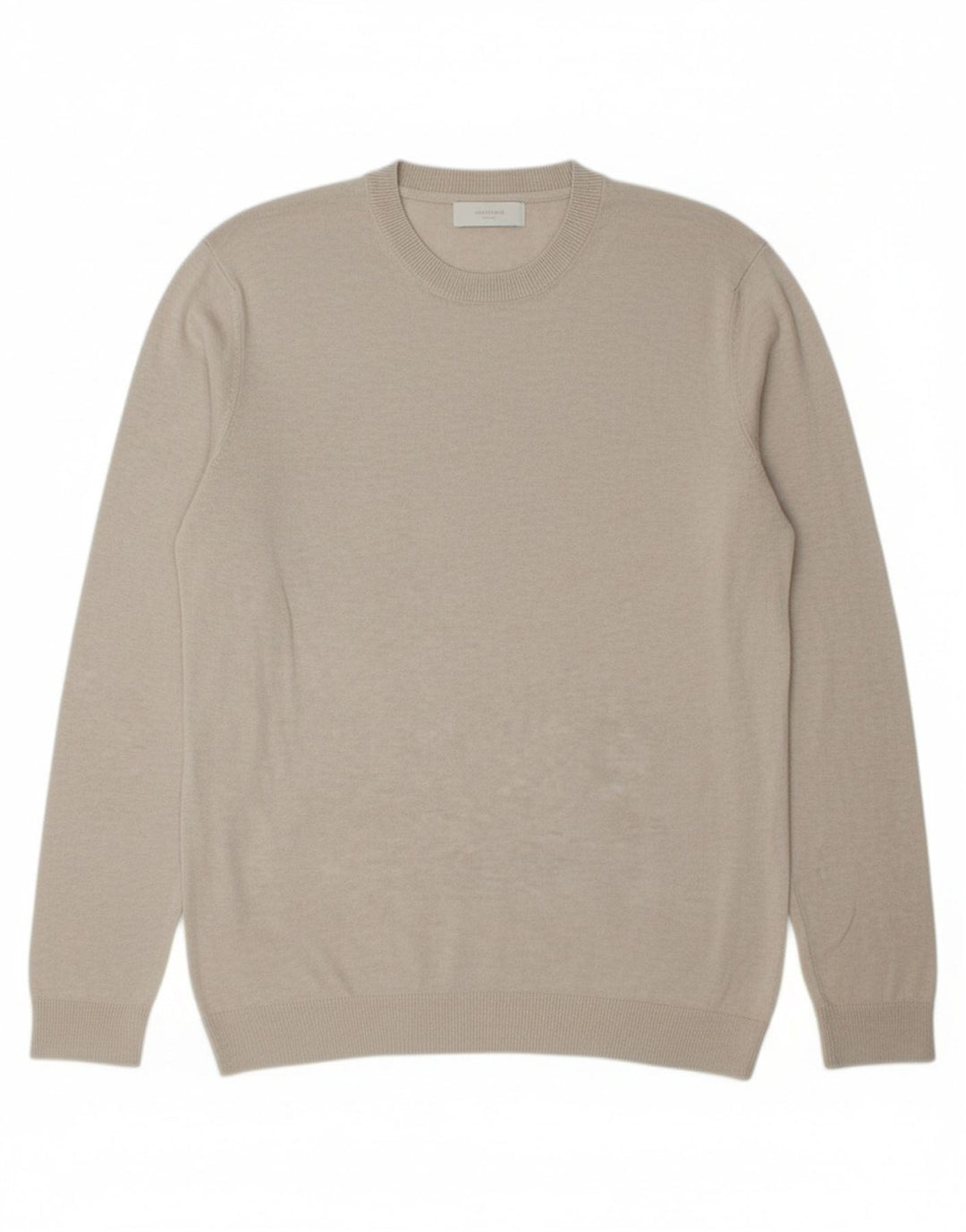 JACK & JONES Suéter masculino com gola redonda grande cinza