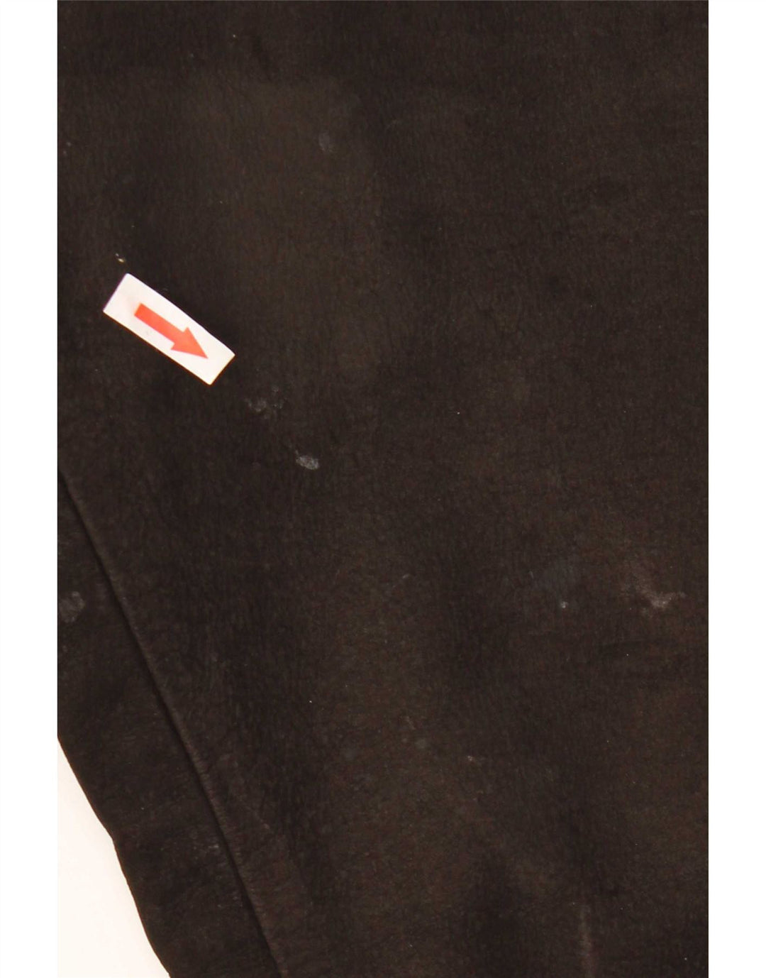 Calça masculina de couro fino Tom Ramsey EU 48 médio W32 L29 couro marrom