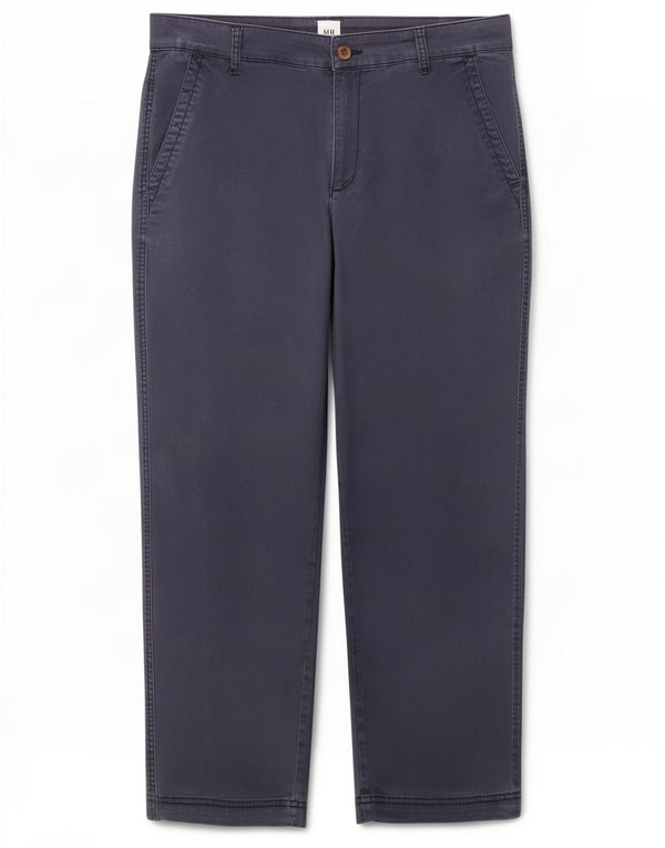 Calça Chino Feminina Gap Girlfriend Crop Reino Unido 12 Médio W32 L26 Azul Marinho