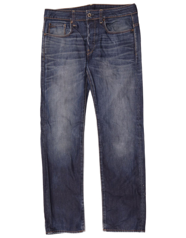 Jeans retos masculinos G-Star W31 L32 algodão azul