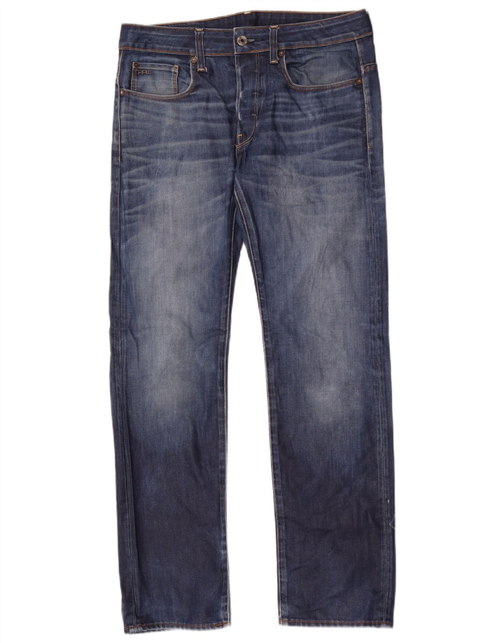 Jeans retos masculinos G-Star W31 L32 algodão azul