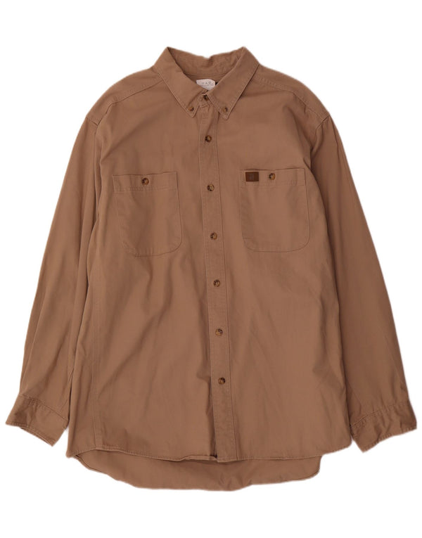 Camisa masculina Wrangler XL algodão marrom