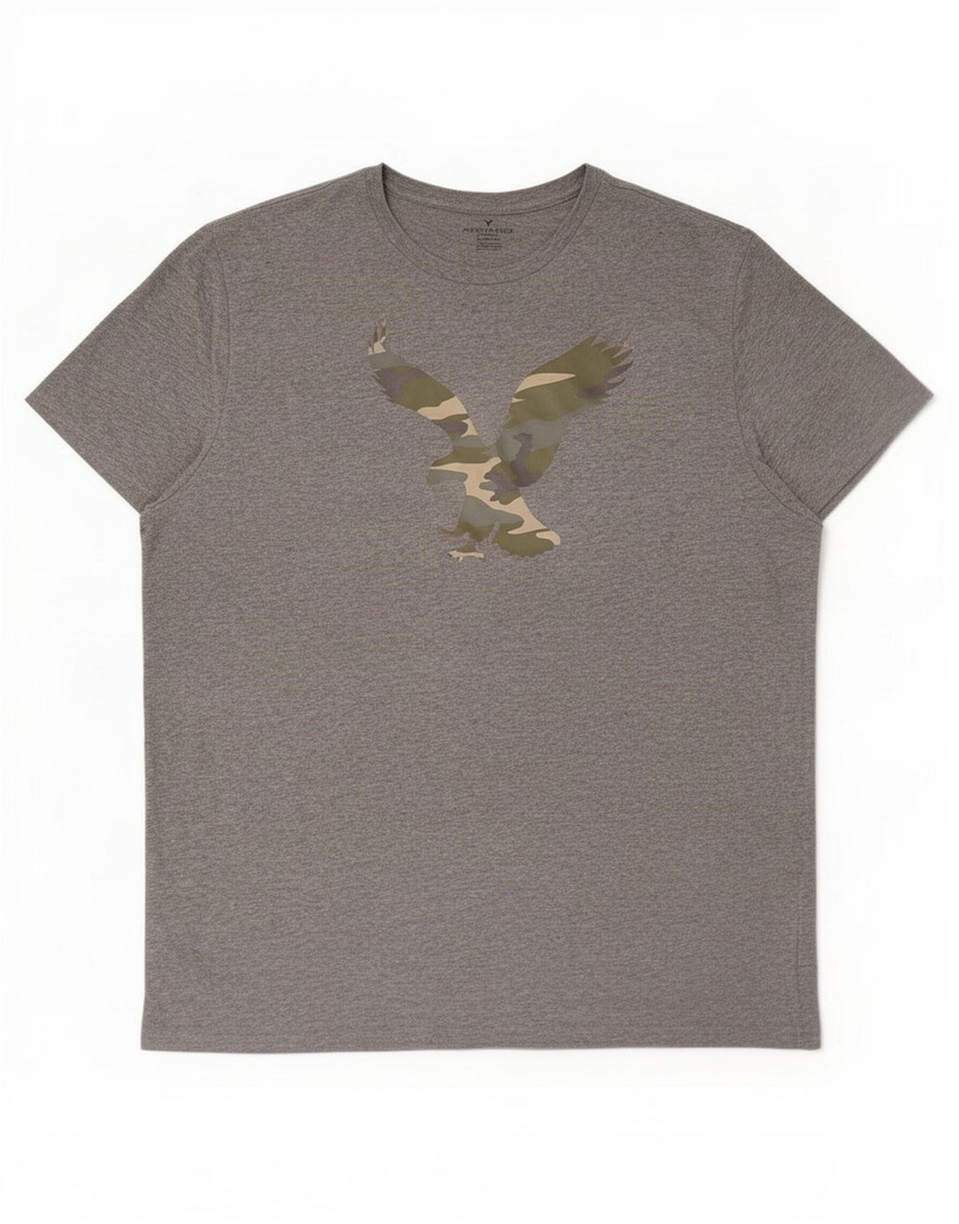 Camiseta gráfica masculina American Eagle Top 2XL algodão cinza