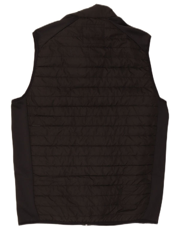 Colete acolchoado masculino Jack & Jones UK 40 grande poliéster colorblock preto