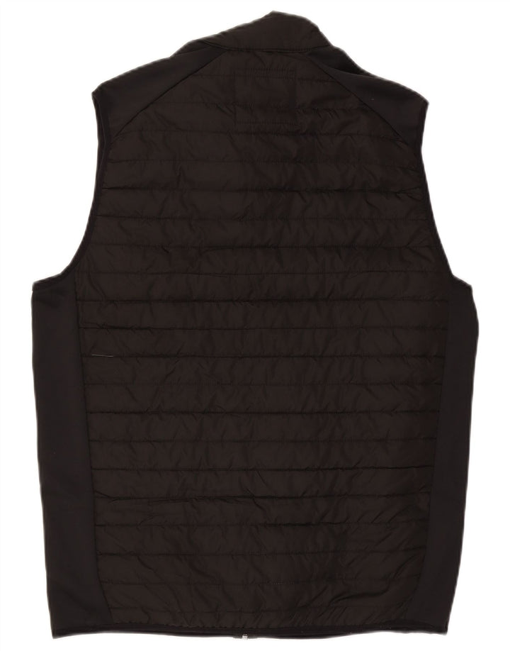 Colete acolchoado masculino Jack & Jones UK 40 grande poliéster colorblock preto